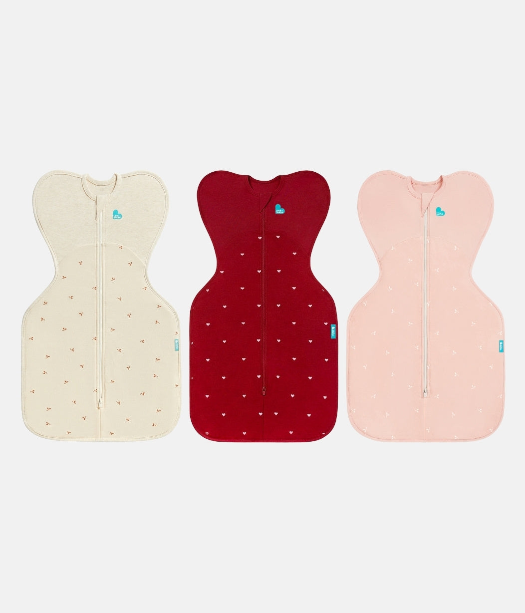 Swaddle Up Starter Bundle | 1.5 TOG | Oatmeal | Maroon | Blush