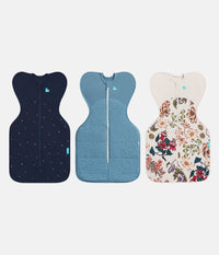 Swaddle Up Starter Bundle | 1.5 | 2.5 TOG | Navy | Storm Blue | Cream