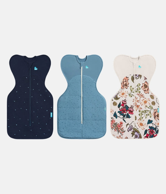 Swaddle Up Starter Bundle | 1.5 | 2.5 TOG | Navy | Storm Blue | Cream