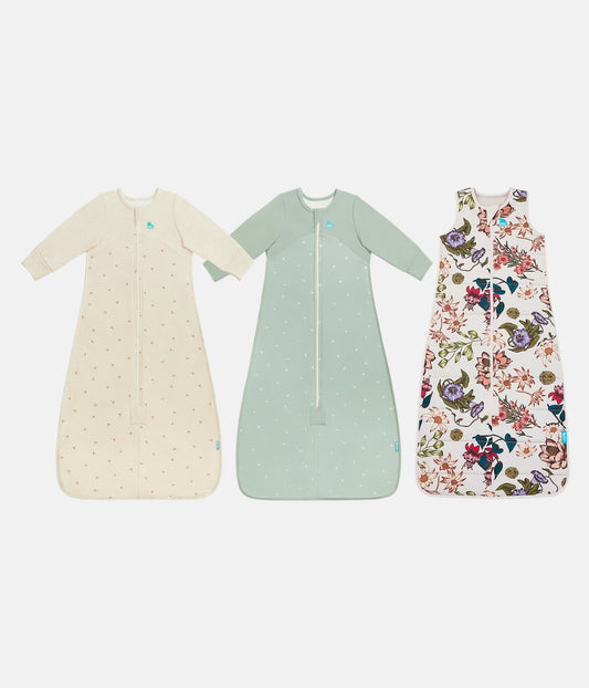 Sleep Bag Bundle | 1.5 | 2.5 TOG | Oatmeal | Olive | Cream