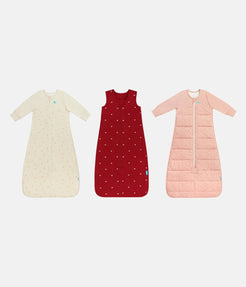 Sleep Bag Bundle | 1.5 | 2.5 TOG | Oatmeal | Maroon | Rose