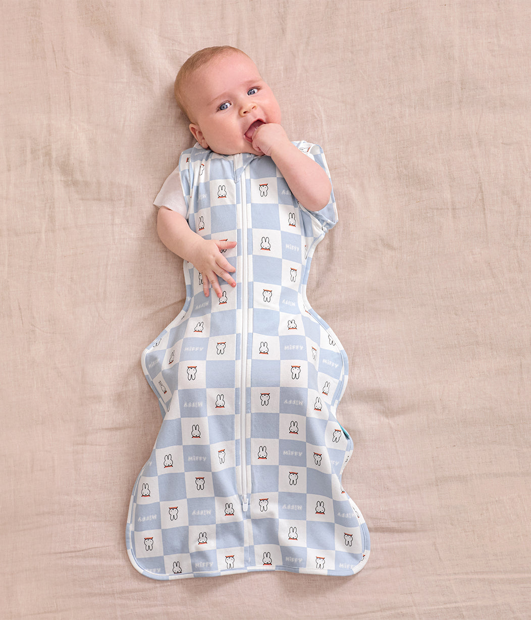 Swaddle Up™ 2-in-1 Transition Bag 1.0 TOG Cotton Blue Miffy Checker