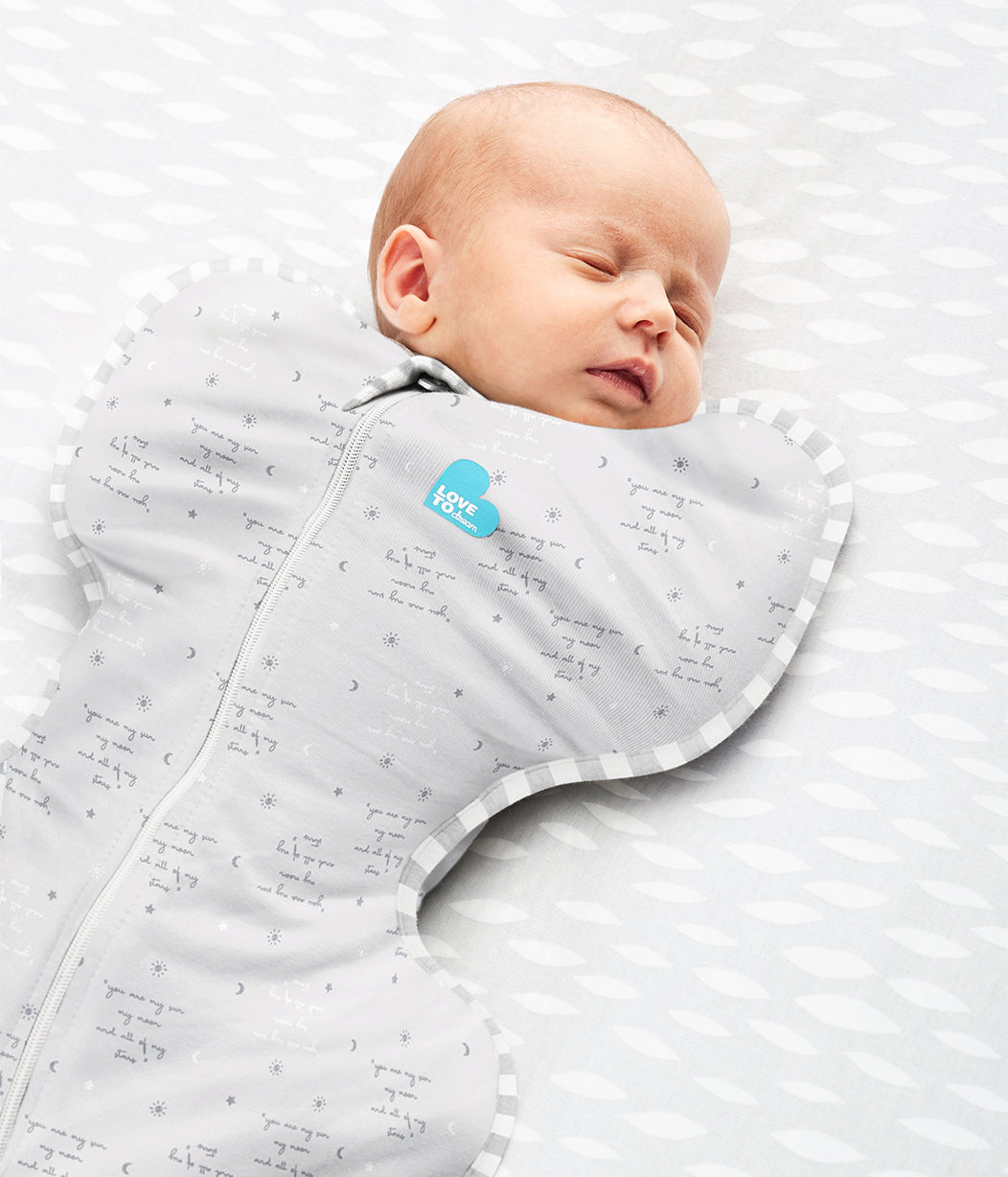 Swaddle Up™ Lite 0.2 TOG Light You Are My Grey