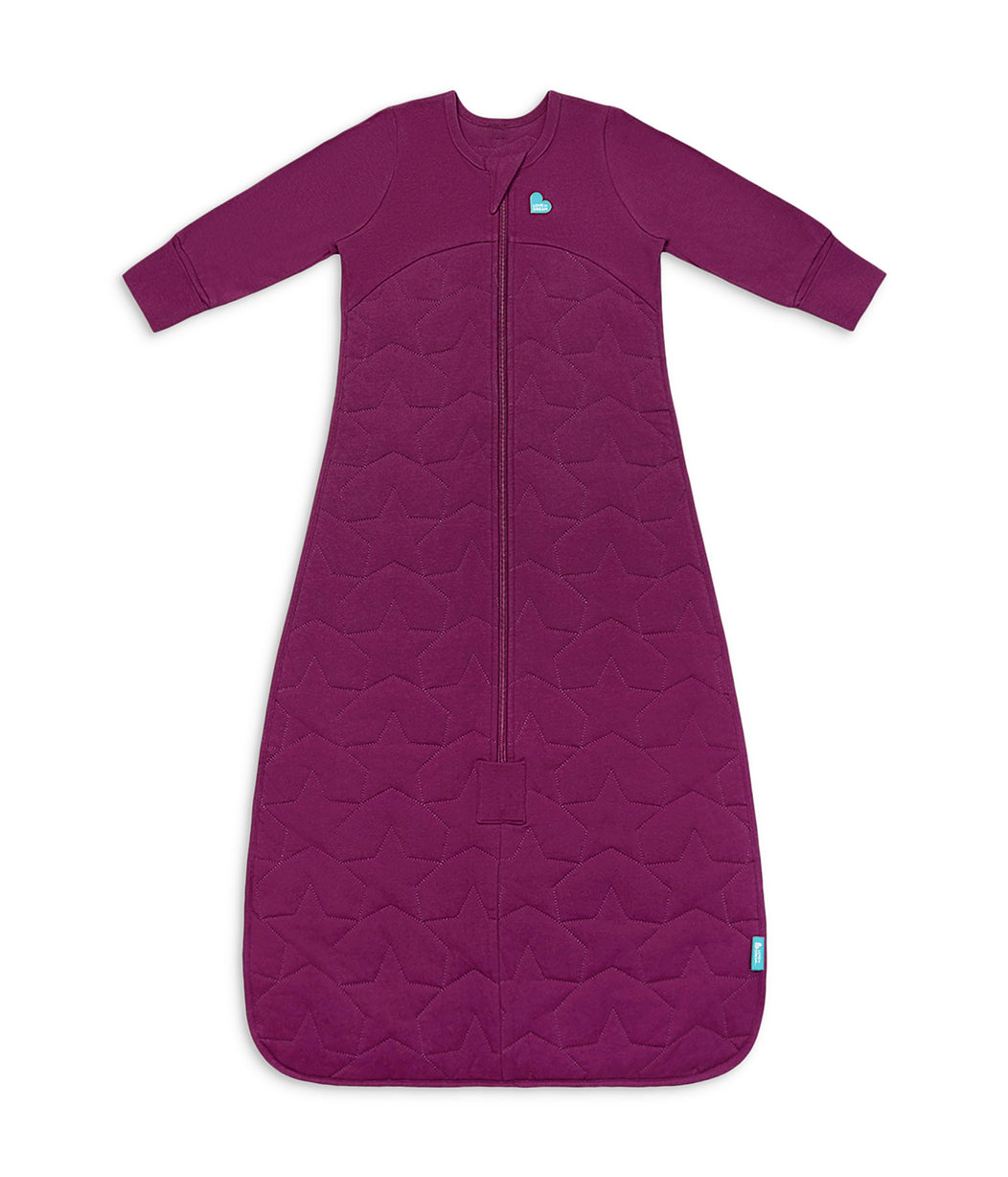 Sleep Bag Long Sleeve 2.5 TOG Quilted Cotton Plum Starturn Quilted
