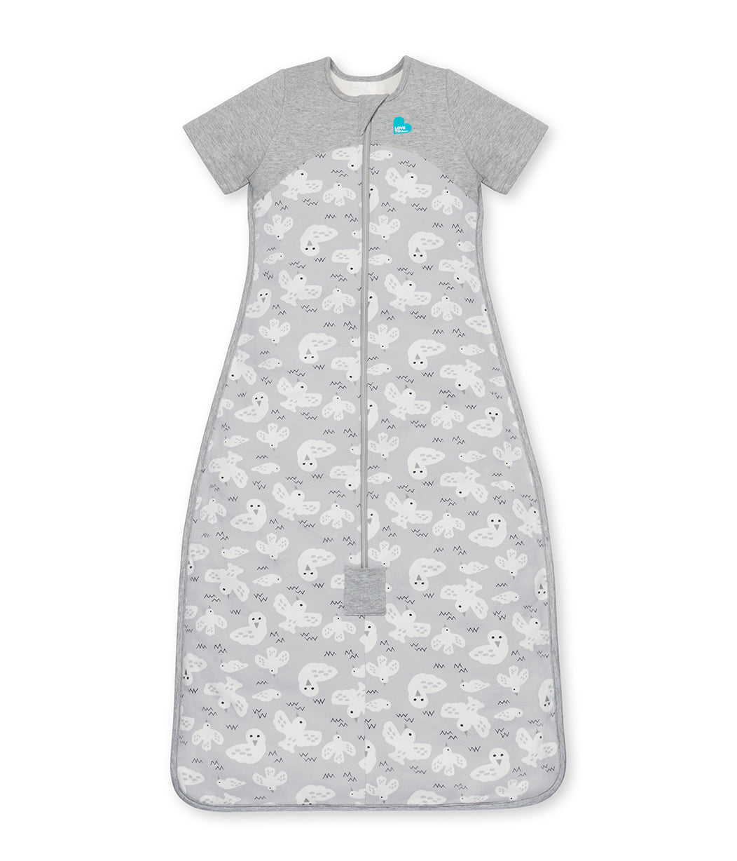 Sleep Bag Short Sleeve Mild Grey Doves