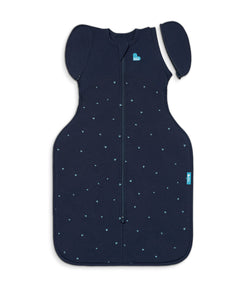 Swaddle Up™ 2-in-1 Transition Bag 1.5 TOG Cotton Fleece Navy Twinkle Embroidery