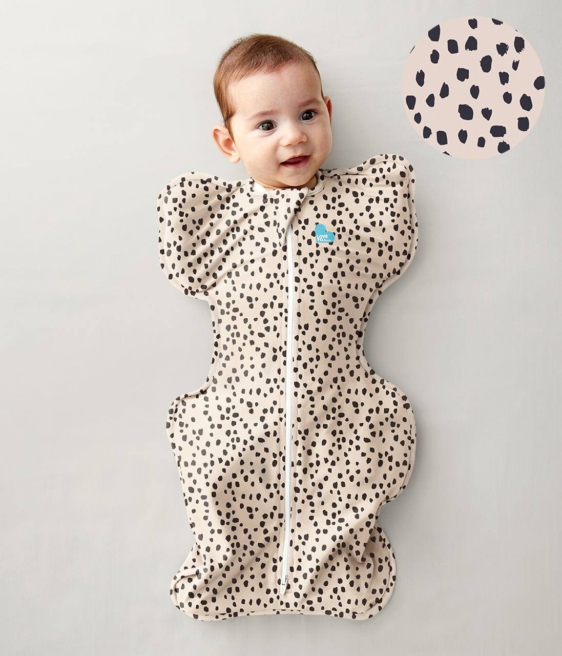 Swaddle Up™ 1.0 TOG (20-24°C) Beige Animal Original Cotton