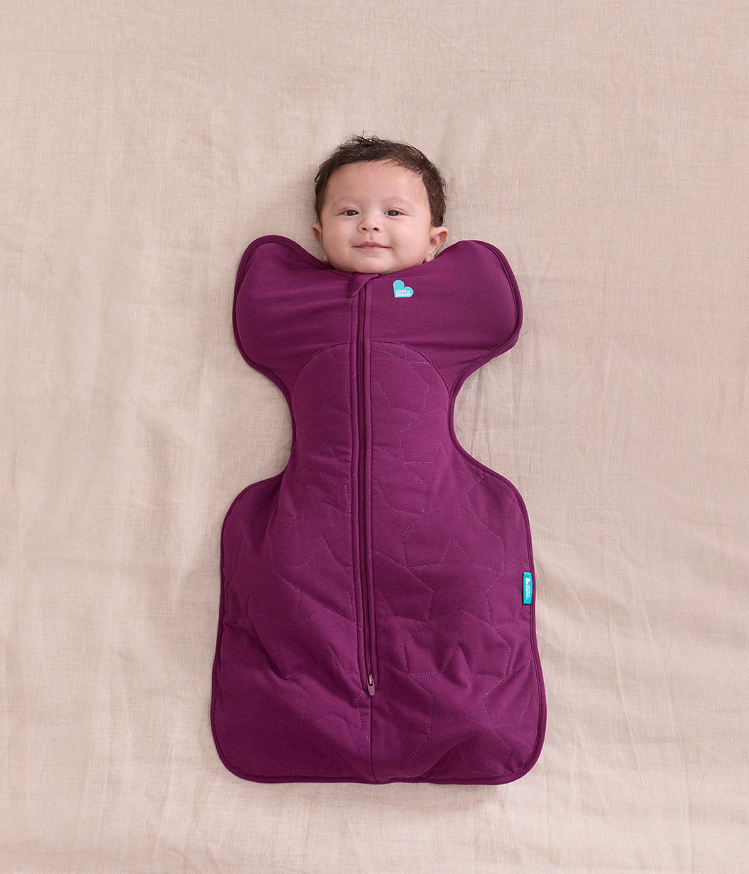 Swaddle Up™ 2.5 TOG Quilted Cotton Plum Starturn Quilted