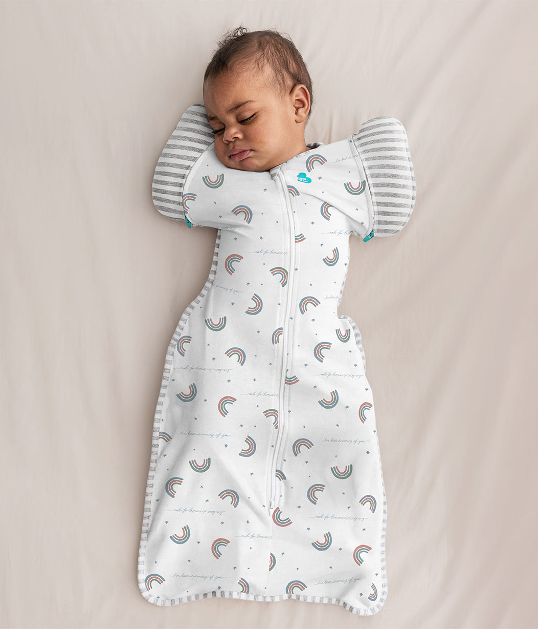 Swaddle Up™ Transition Bag Original Rainbow Dream White