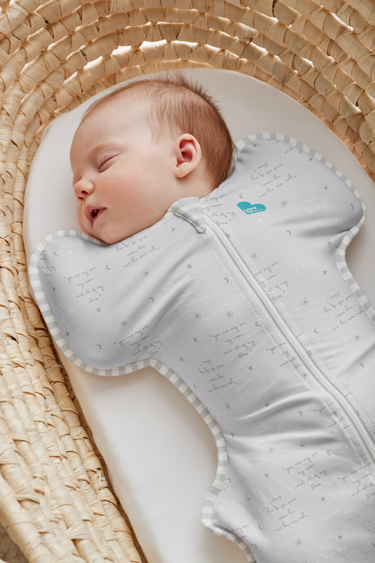 Swaddle Up™ Lite 0.2 TOG Light You Are My Grey