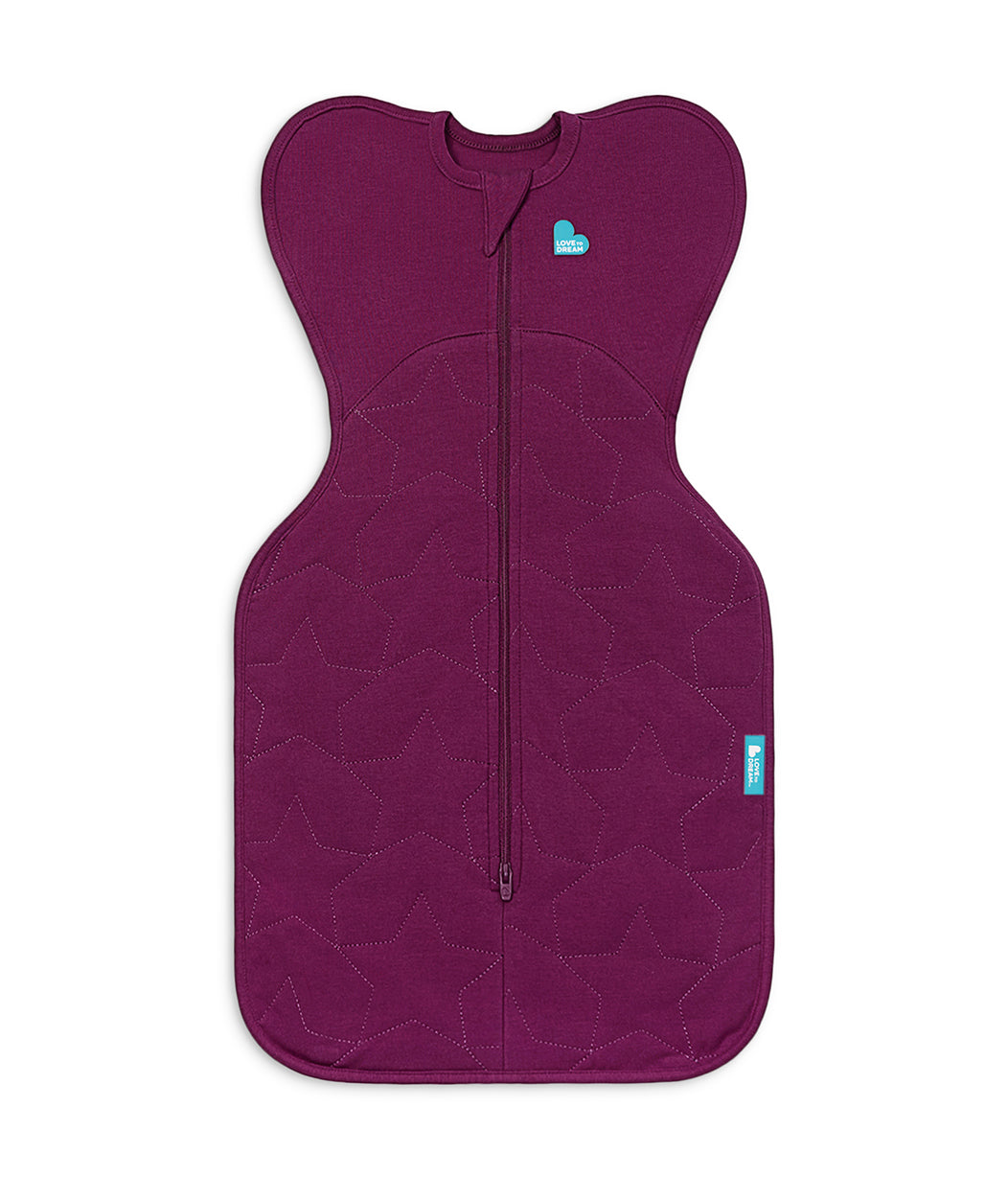 Swaddle Up™ 2.5 TOG Quilted Cotton Plum Starturn Quilted