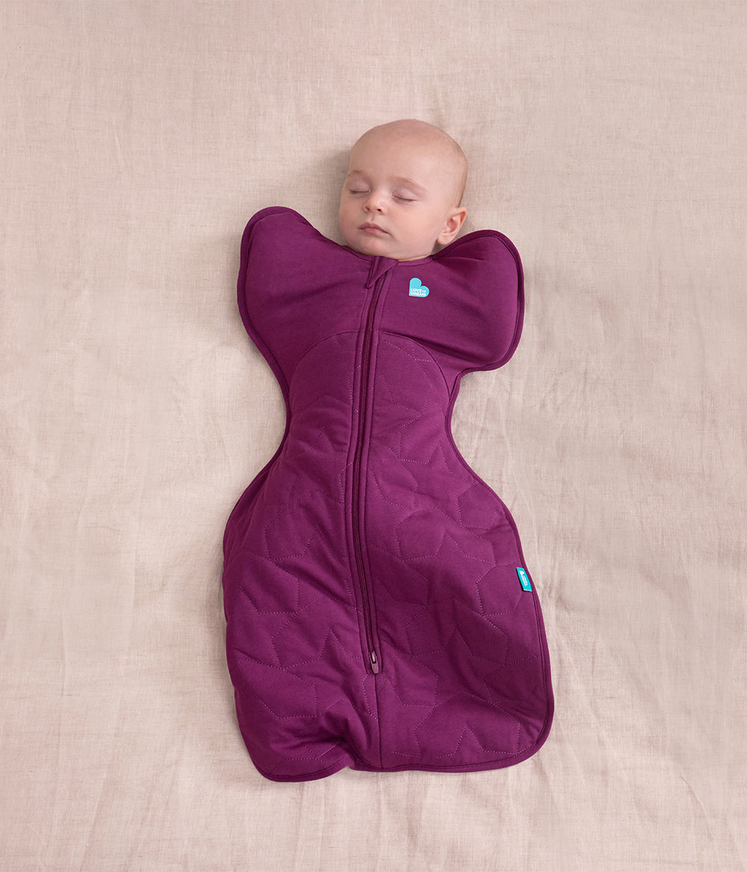 Swaddle Up™ 2.5 TOG Quilted Cotton Plum Starturn Quilted