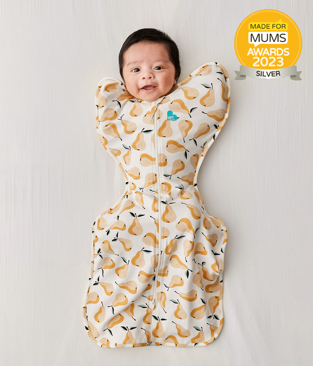 Swaddle Up™ 1.0 TOG (20-24°C) Orange Pear Original Cotton