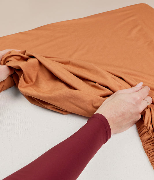 HushDry™ 2-in-1 Waterproof Fitted Queen Sheet Viscose from Bamboo Hazel