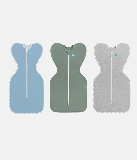 Boxing Week Swaddle Up Starter Bundle | 1.0 TOG | Dusty Blue | Deep Olive | Grey