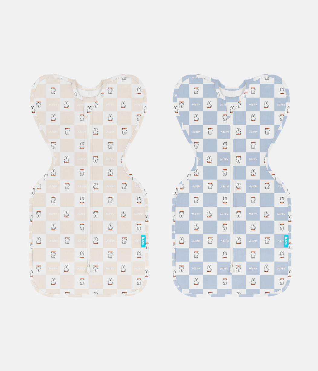 Miffy Swaddle Up 2 Piece Bundle | 1.0 TOG | Birch | Blue Checker