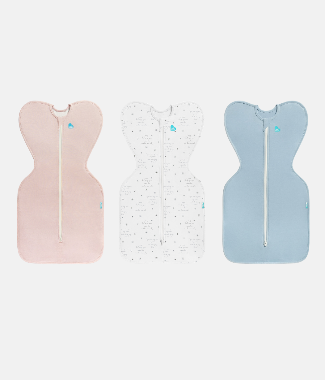 Swaddle Up Starter Bundle | 0.2 TOG | Blush | White | Blue
