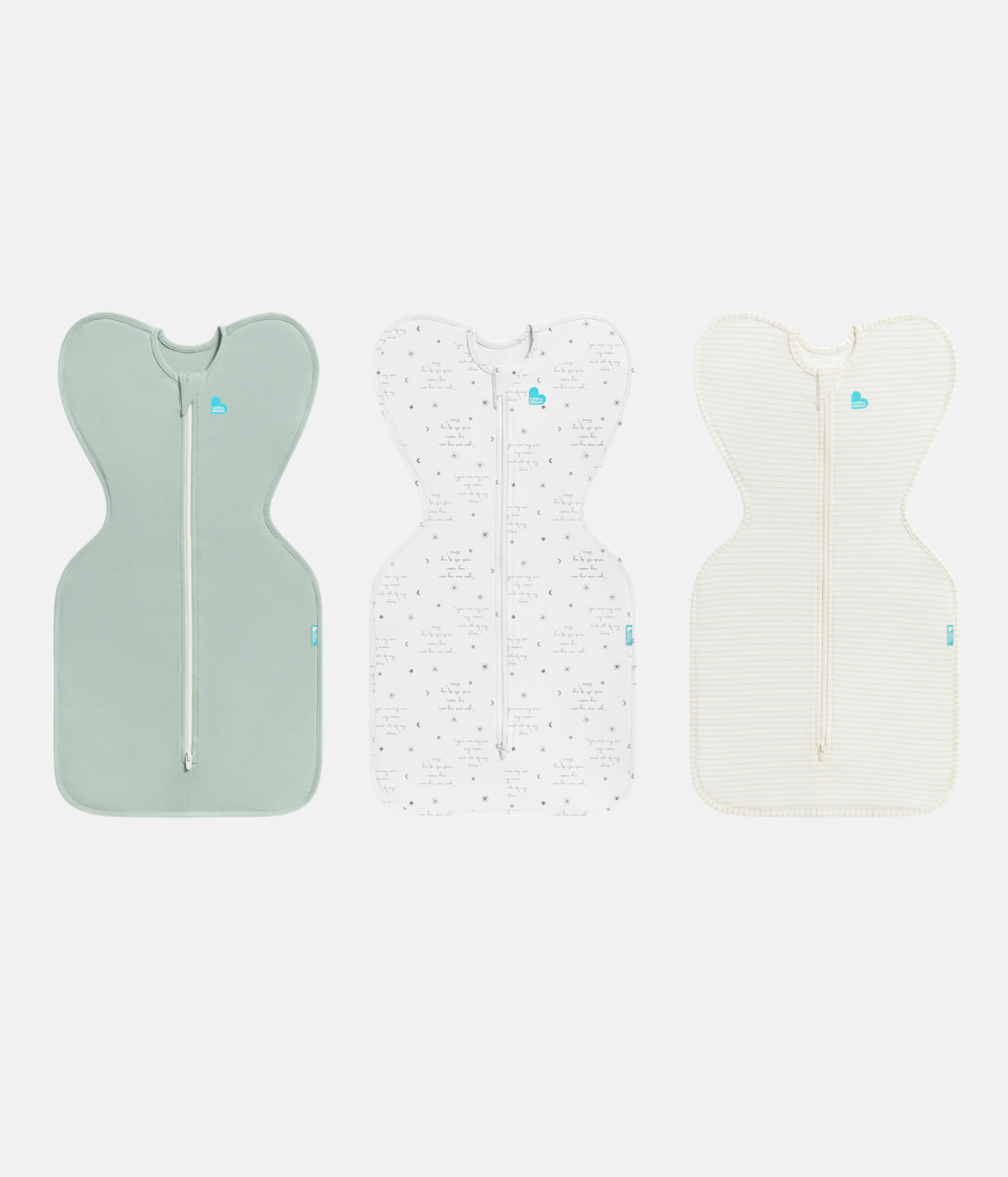 Swaddle Up Starter Bundle | 0.2 TOG | Olive | White | Tan