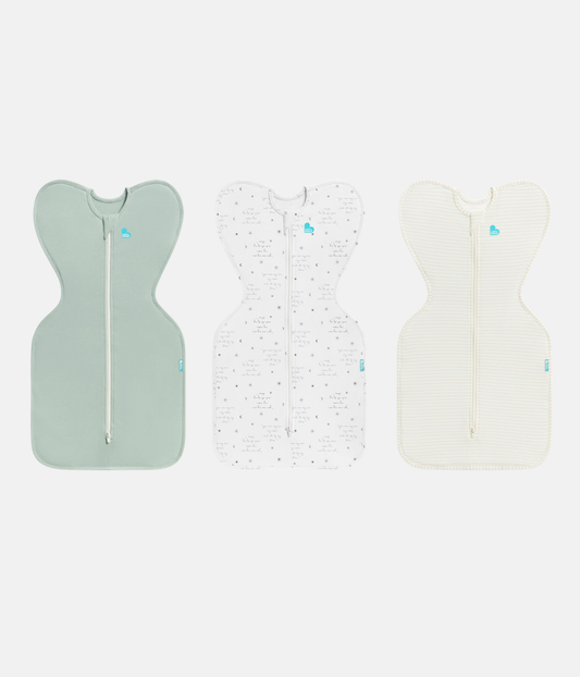 Swaddle Up Starter Bundle | 0.2 TOG | Olive | White | Tan