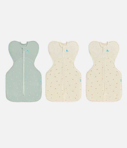 Swaddle Up Starter Bundle | 1.5 TOG | Olive Twigs | Oatmeal Twigs 2