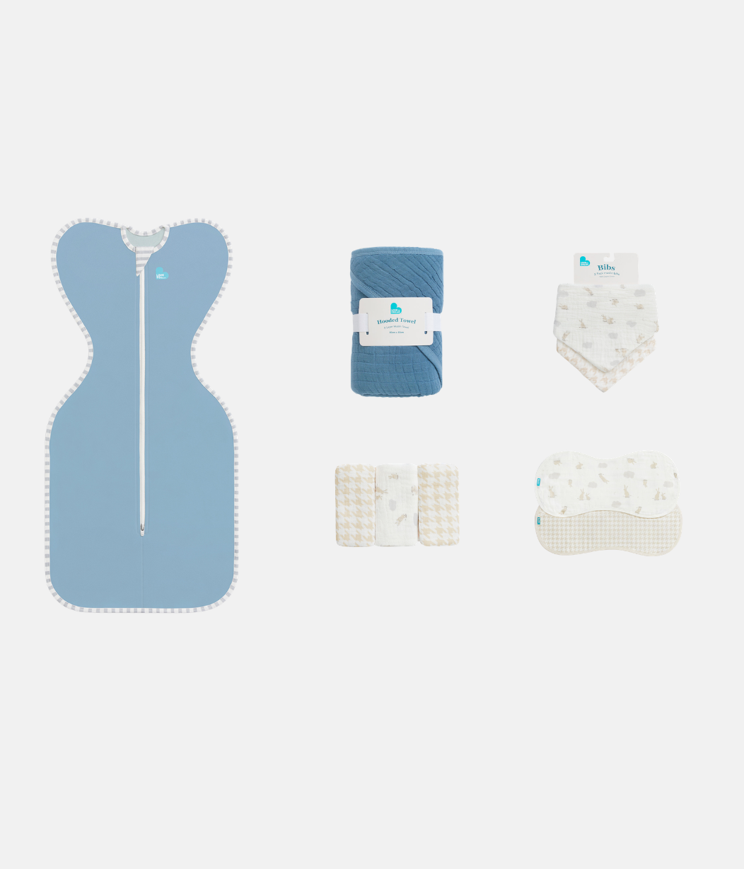Newborn Essentials Bundle | Swaddle Up 1.0 TOG | Dusty Blue