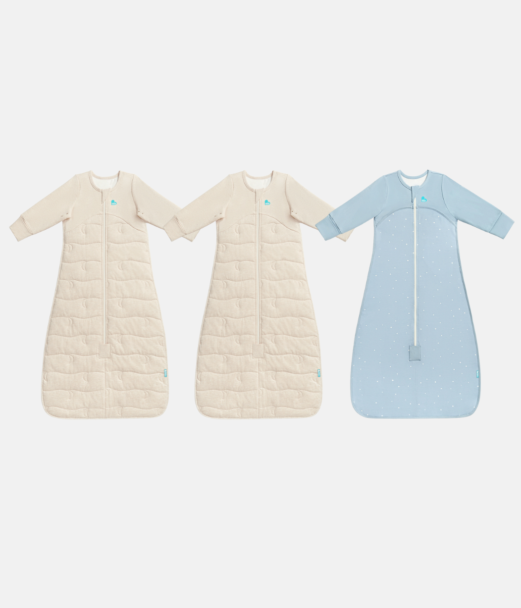 Sleep Bag Bundle | 3.5 | 1.0 TOG | Oatmeal | Powder Blue