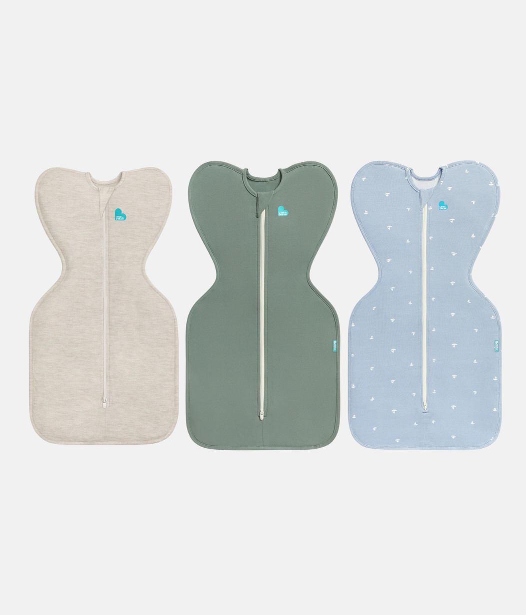 Swaddle Up Starter Bundle 1.0 TOG | Oatmeal | Deep Olive | Blue Boats
