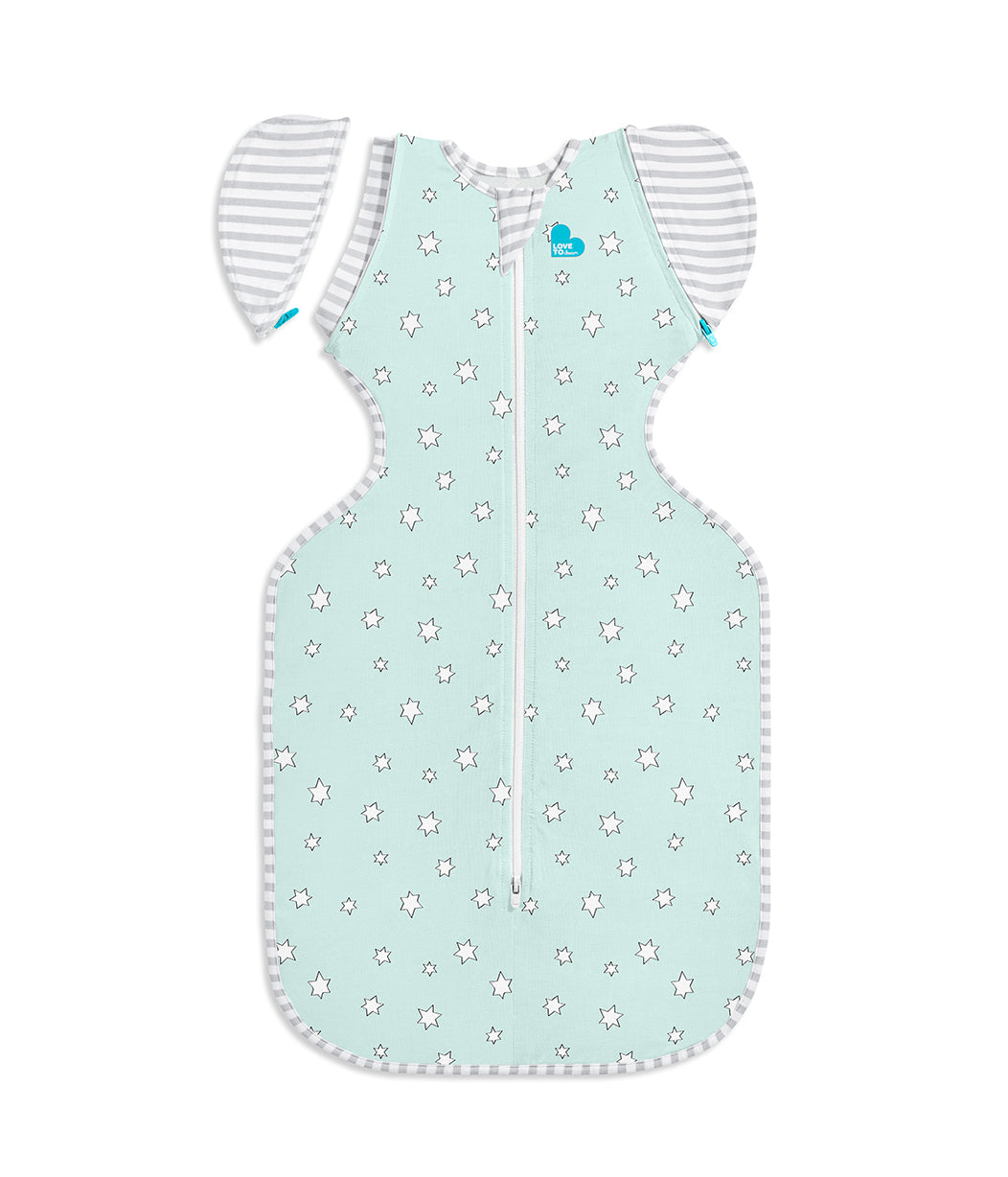 Swaddle Up™ Transition Bag 0.2 TOG (24-27°C) Mint Superstar Viscose from Bamboo