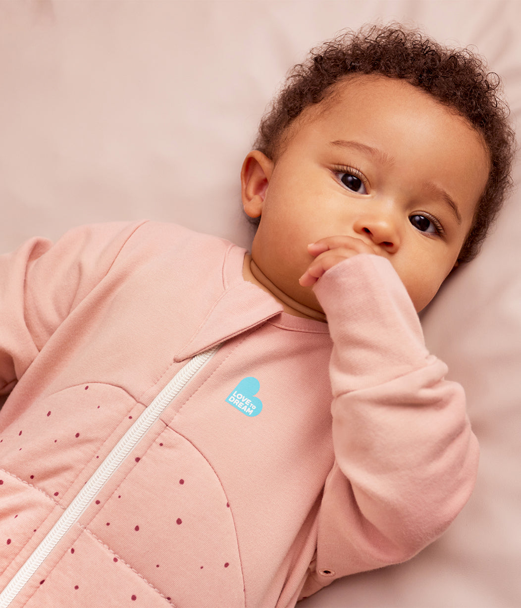 Sleep Bag Long Sleeve 2.5 TOG Cotton Rose Pebbles