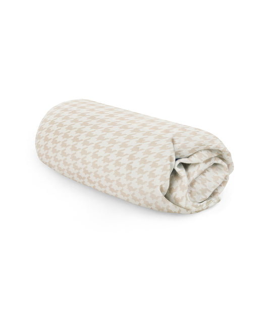 HushDry™ 2-in-1 Waterproof Twin Sheet Viscose from Bamboo Tan Houndstooth