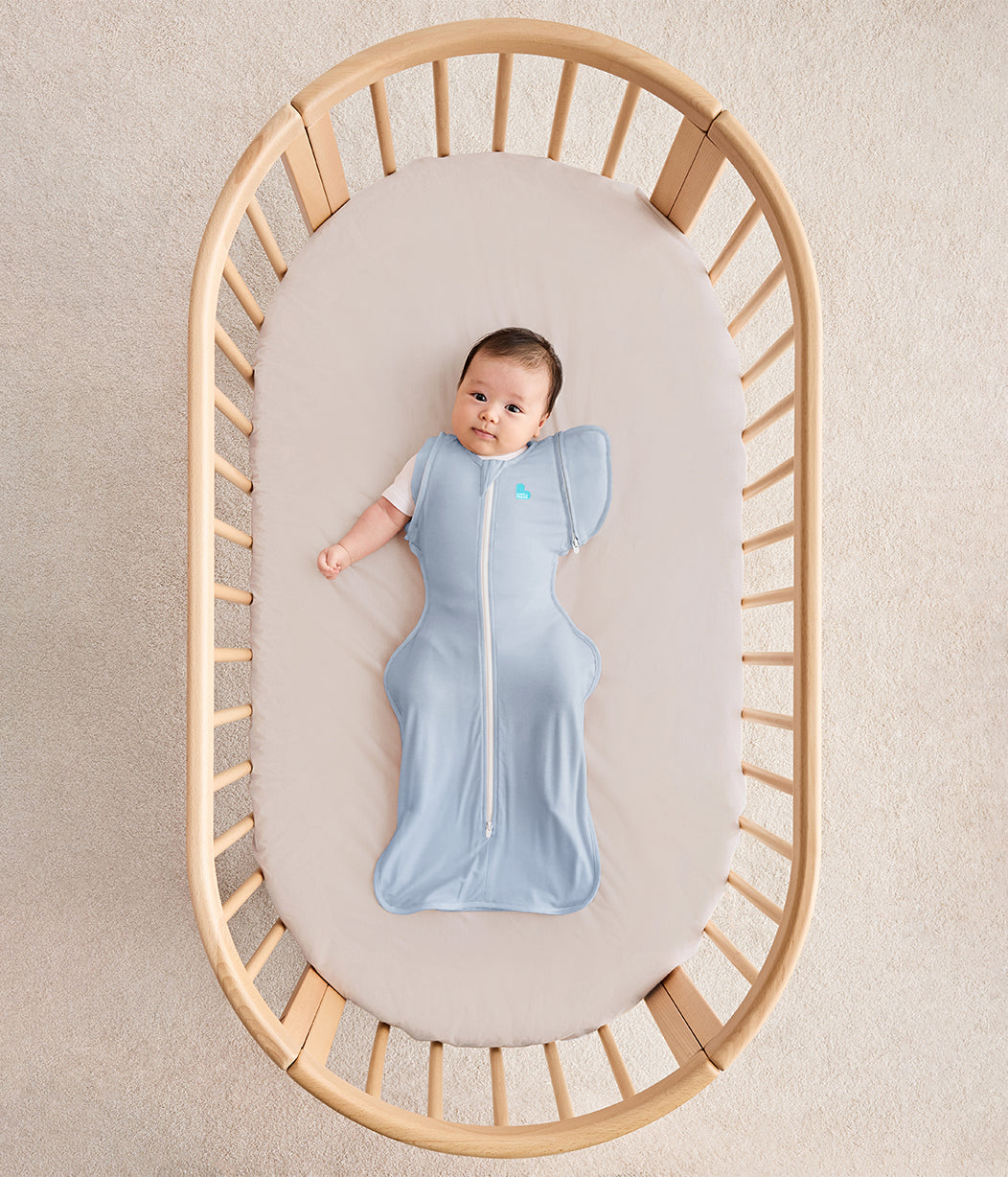 Swaddle Up™ 2-in-1 Transition Bag 0.2 TOG Cotton Soft Blue