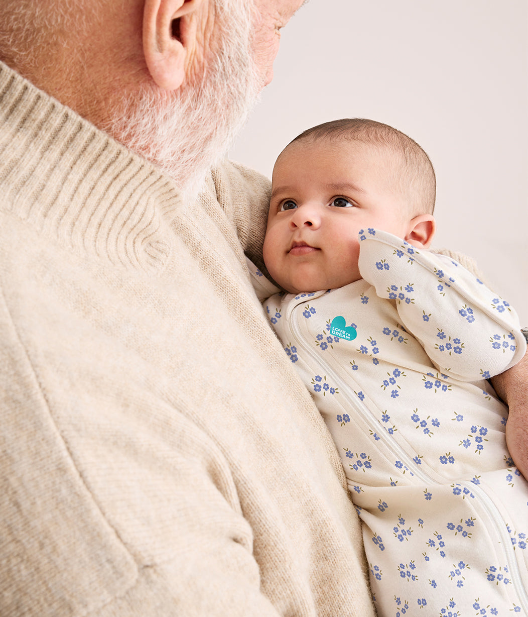 Swaddle Up™ 1.0 TOG Cotton Jacaranda Meadow