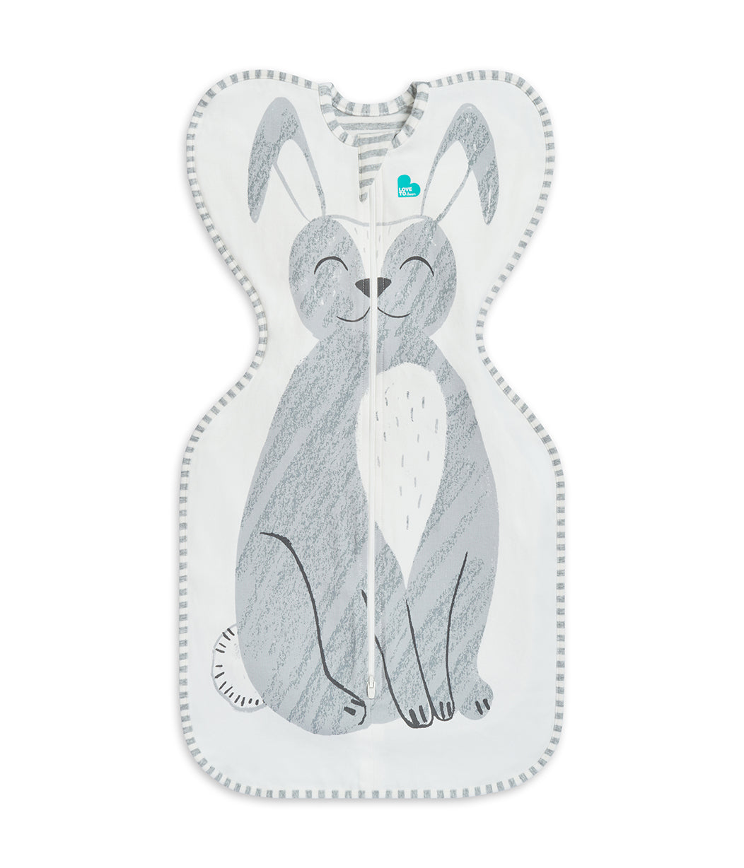 Swaddle Up™ Original 1.0 TOG Stevie The Bunny™ Grey