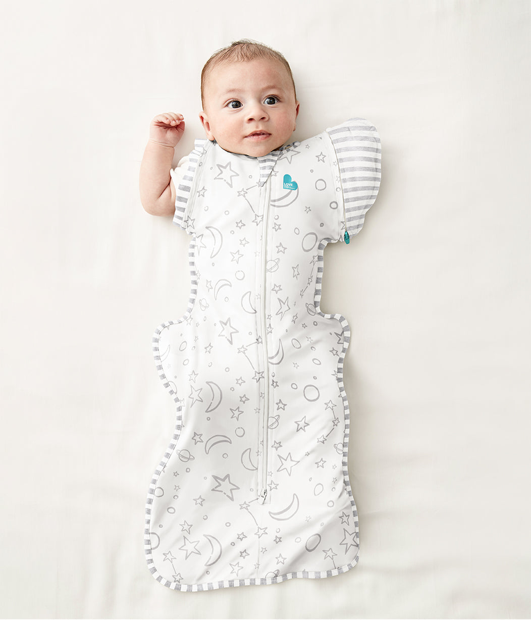 Swaddle Up™ Transition Bag 1.0 TOG (20-24°C) Cream Stars & Moon Viscose from Bamboo