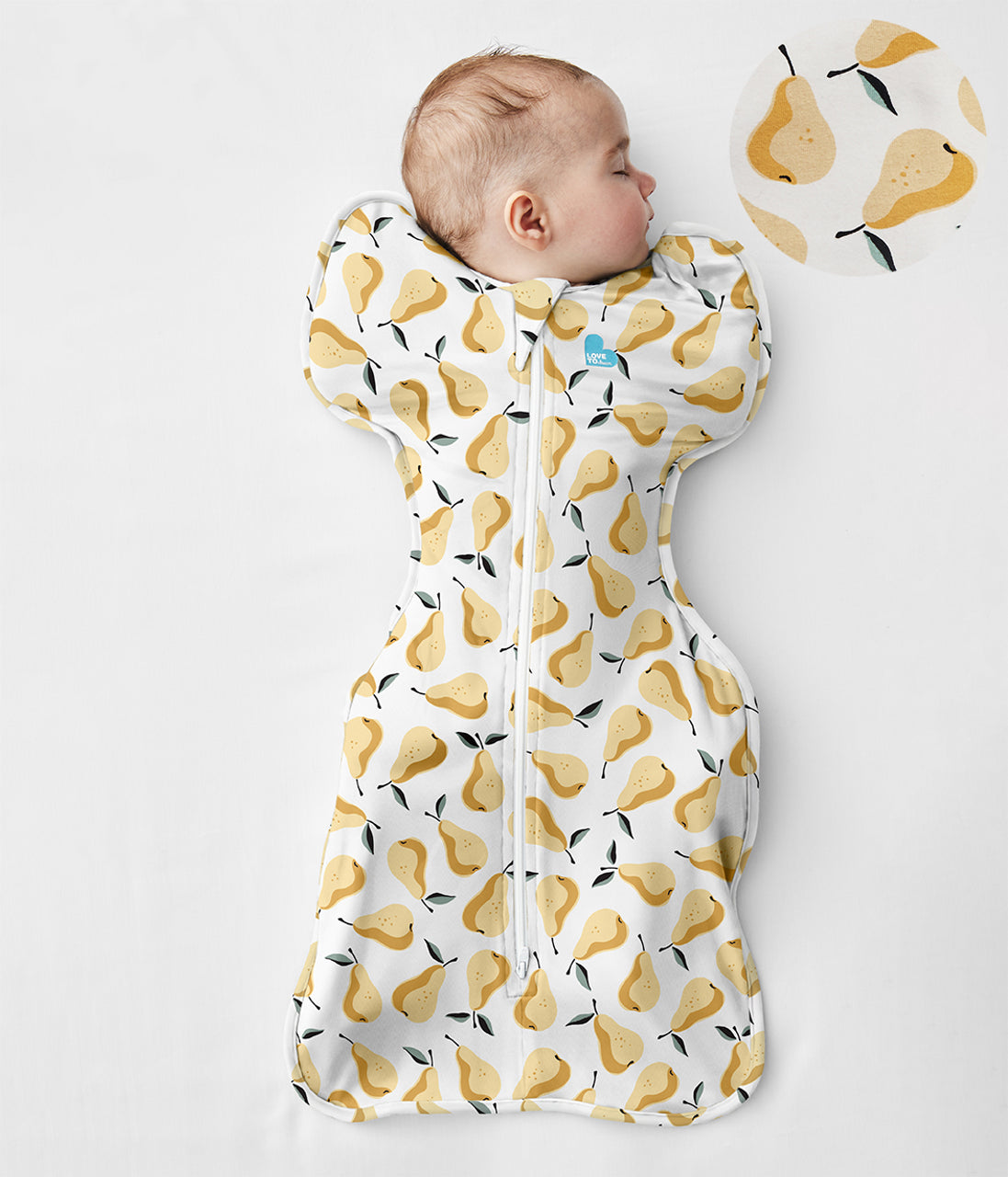 Swaddle Up™ Original 1.0 TOG Pear Print Ochre