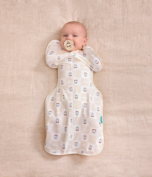 Miffy Swaddle Up 2 Piece Bundle | 1.0 TOG | Birch | Blue Checker