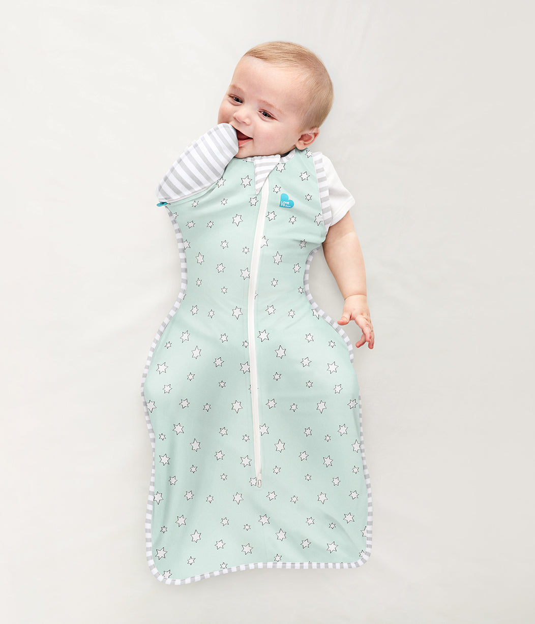 Swaddle Up™ Transition Bag 0.2 TOG (24-27°C) Mint Superstar Viscose from Bamboo