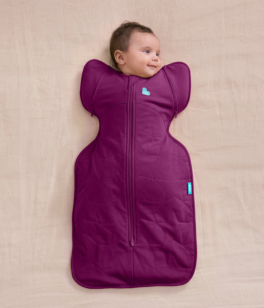 Swaddle Up™ 2-in-1 Transition Bag 2.5 TOG Quilted Cotton Plum Starturn Quilted