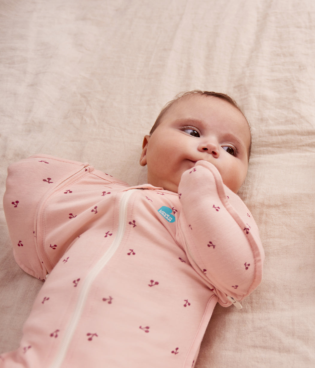 Swaddle Up™ 2-in-1 Transition Bag 1.0 TOG Viscose from Bamboo Blush Cherries