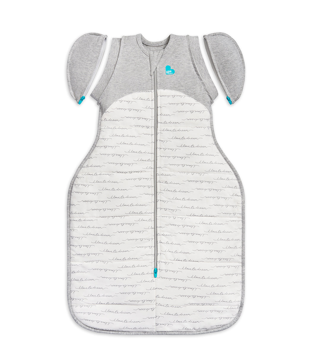 Swaddle Up™ Transition Bag 2.5 TOG (16-20°C) White Dreamer Quilted Cotton