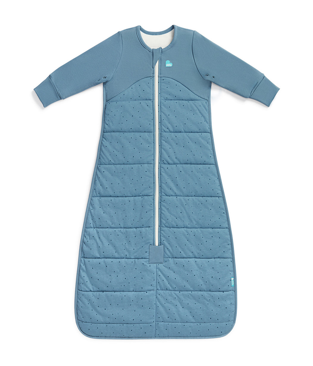 Sleep Bag Long Sleeve 2.5 TOG Cotton Storm Blue Pebbles