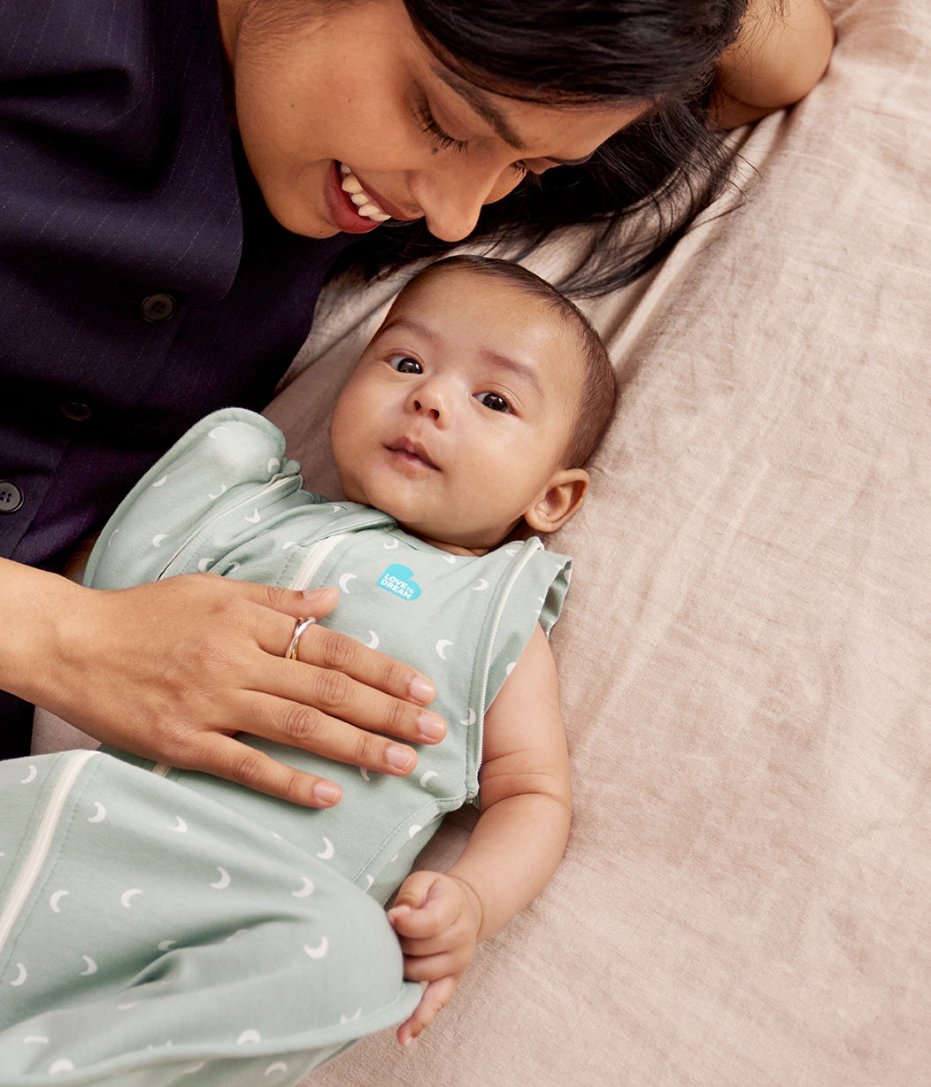 Swaddle Up™ Transition Bag 1.0 TOG Cotton Olive Moon