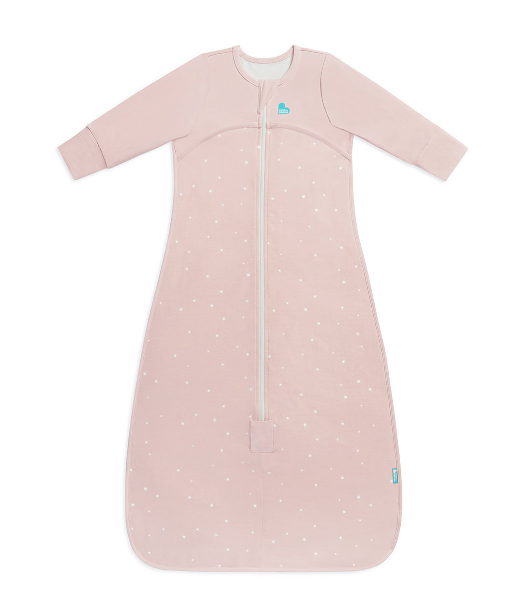 Sleep Bag Long Sleeve 1.0 TOG Cotton Powder Pink Twinkle