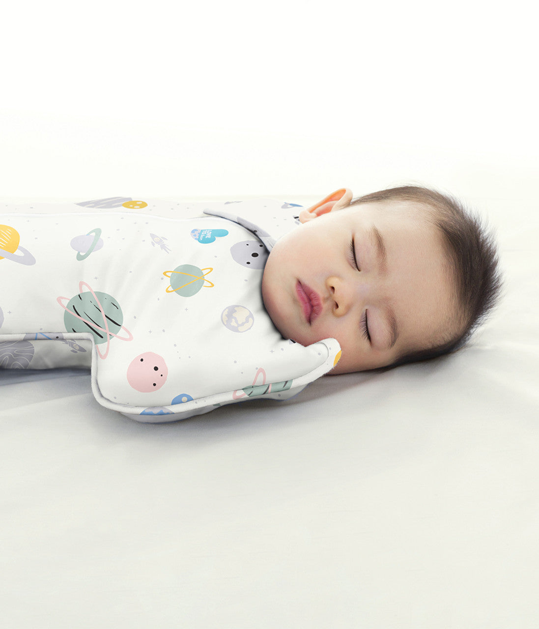 Swaddle Up™ 0.2 TOG (24-27°C) White Space Cotton