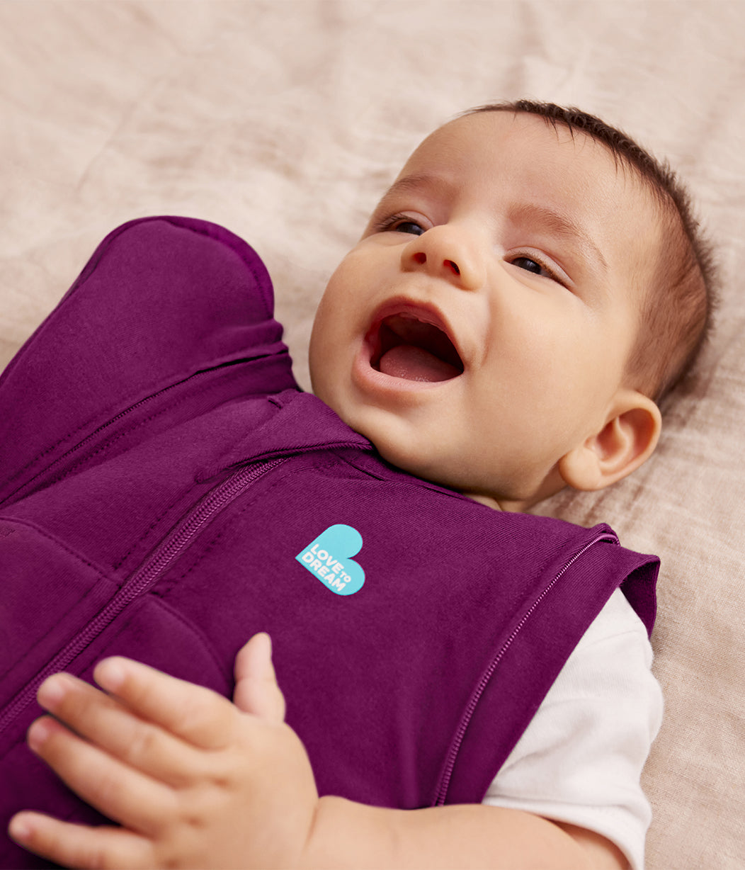 Swaddle Up™ 2-in-1 Transition Bag 2.5 TOG Quilted Cotton Plum Starturn Quilted