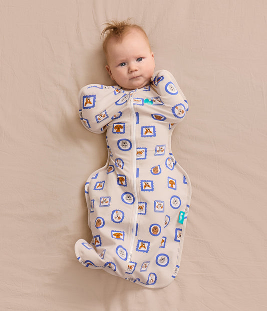 Swaddle Up™ 1.0 TOG Original Cotton Tan Puppy Portrait