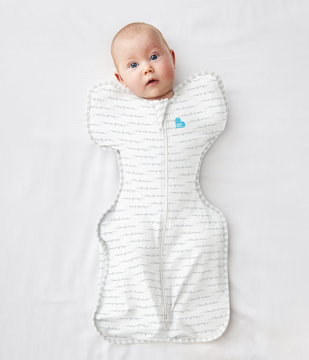 Swaddle Up™ 1.0 TOG (20-24°C) White Dreamer Original Cotton