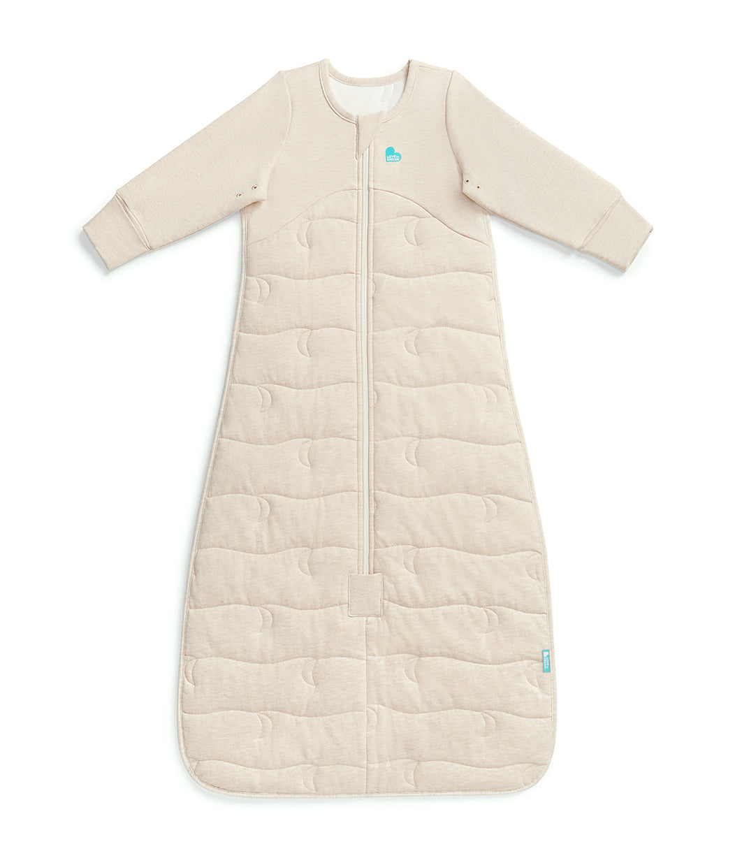 Sleep Bag Long Sleeve 3.5 TOG Cotton Oatmeal Moon Quilting