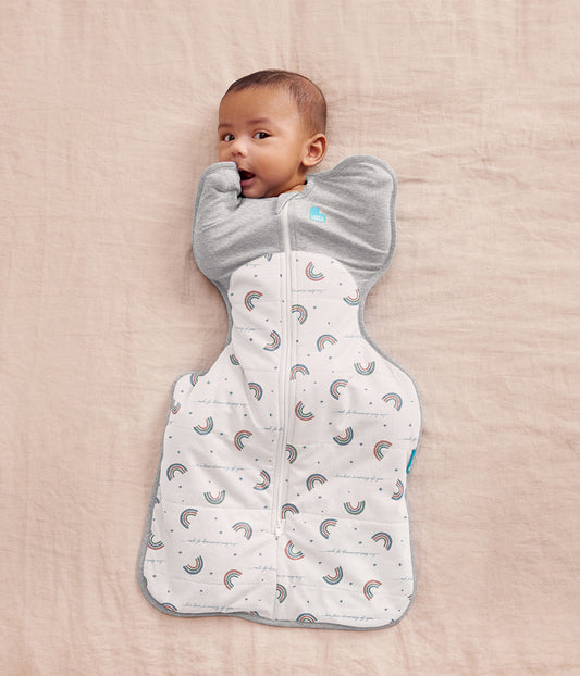 Swaddle Up™ 2.5 TOG Cotton White Rainbow Dream