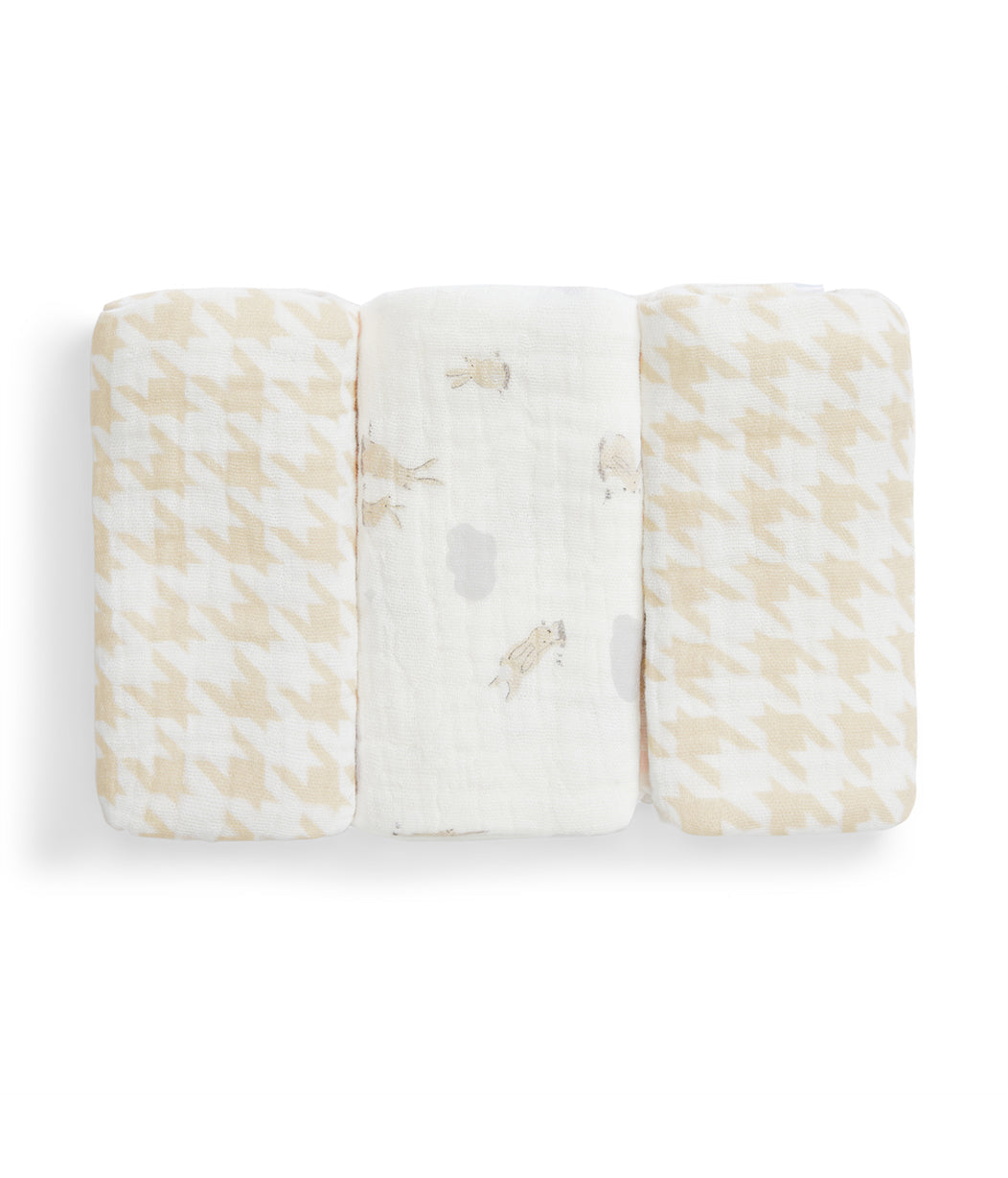 Newborn Gift Bundle | Swaddle Up, Towel, Wash Cloth | White